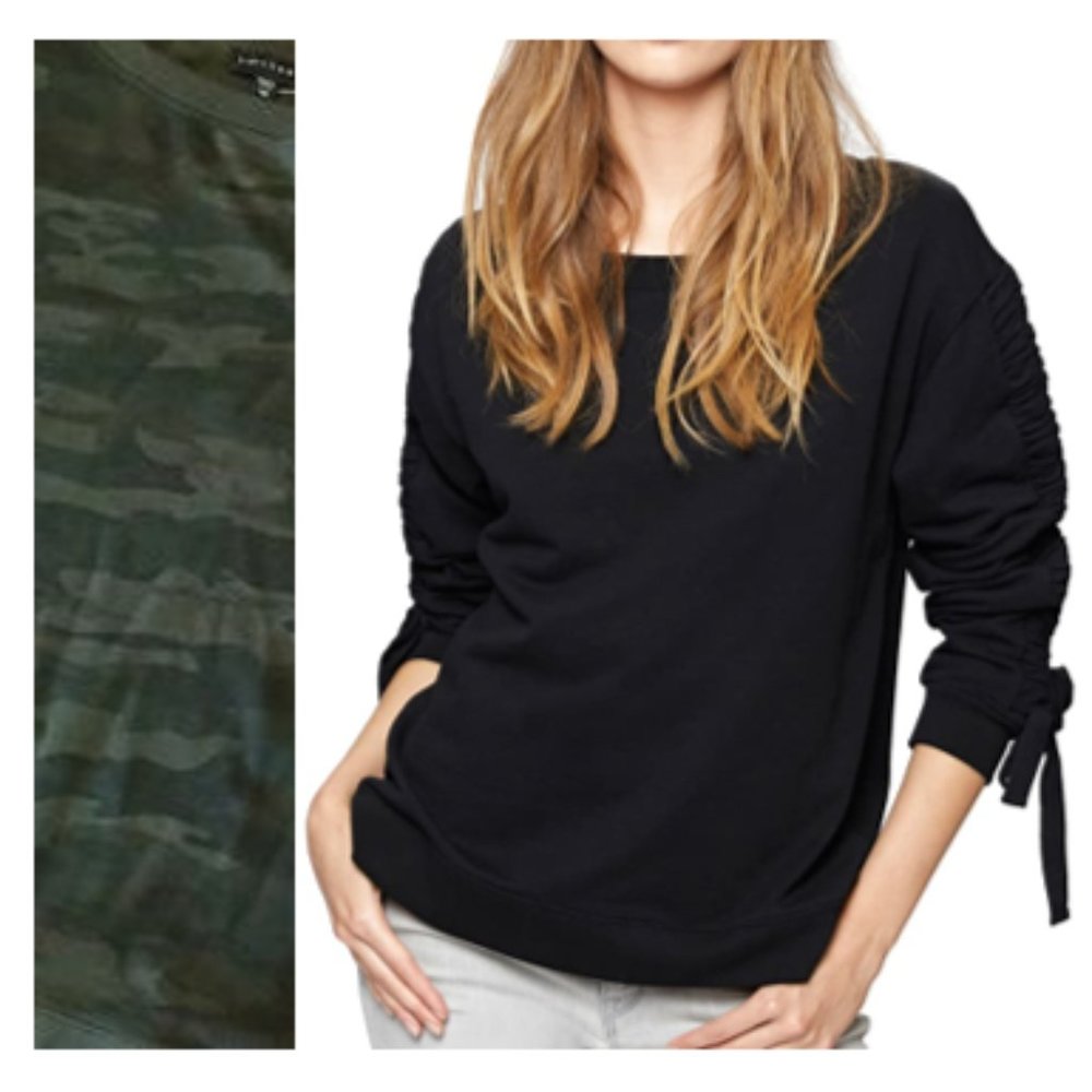 Sanctuary Camden Ruched-Sleeve Sweatshirt